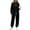 Black, variant on Mifsaly Womens Sweatsuits 2 Piece Set Lounge Matching Sweatsuit Loose Fit Casual Hoodies And Workout Jogger Pants with Pockets