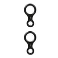 thumbnail image 1 of Descensor de escalada Yuarrent Cuesta abajo Rappel Rescate Ocho anillos Cuerda Rigging Protector Negro 2piezas, 1 of 5