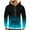 Sky Blue, variant on Turilly Hoodies for Men Zip Up Casual Fashion Zipper Gradation Print Long Sleeve Tops Mens Hooded Sweatshirts Hoodie