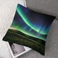 thumbnail image 7 of PIKWEEK Aurora Borealis Pillowcase Night Starry Sky Northern Lights Glitter Colorful Cosmic Stars Pillow Decorative Throw Cushion Cover for Home Couch Bed Multiple specifications Set of 2&nbsp; White, 7 of 7