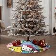 thumbnail image 3 of Lsque Sanrio Print Christmas Tree Skirt with Ties and Velcro,Xmas Holiday Decorations, Adjustable Tree Skirt-48", 3 of 6