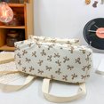 thumbnail image 4 of Mochila Nailon para Estudiantes Con Lazo Niñas Y Mujeres Bonita (caqui), 4 of 9