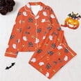 thumbnail image 3 of Elegyee Halloween Girls Pajama Sets Long Sleeve Button Down Shirt Pants PJs(3-14 Years), 3 of 3