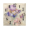thumbnail image 5 of Butterfly Phalaenopsis Flowers Wall Clock Decorative Square Silent Non-Ticking Operated Clocks Aesthetic for Bedroom Living Room, 5 of 8