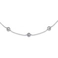 thumbnail image 1 of White Sterling Silver necklace Fancy Pearl Freshwater Grey 18 in 7 mm 1.19, 1 of 1