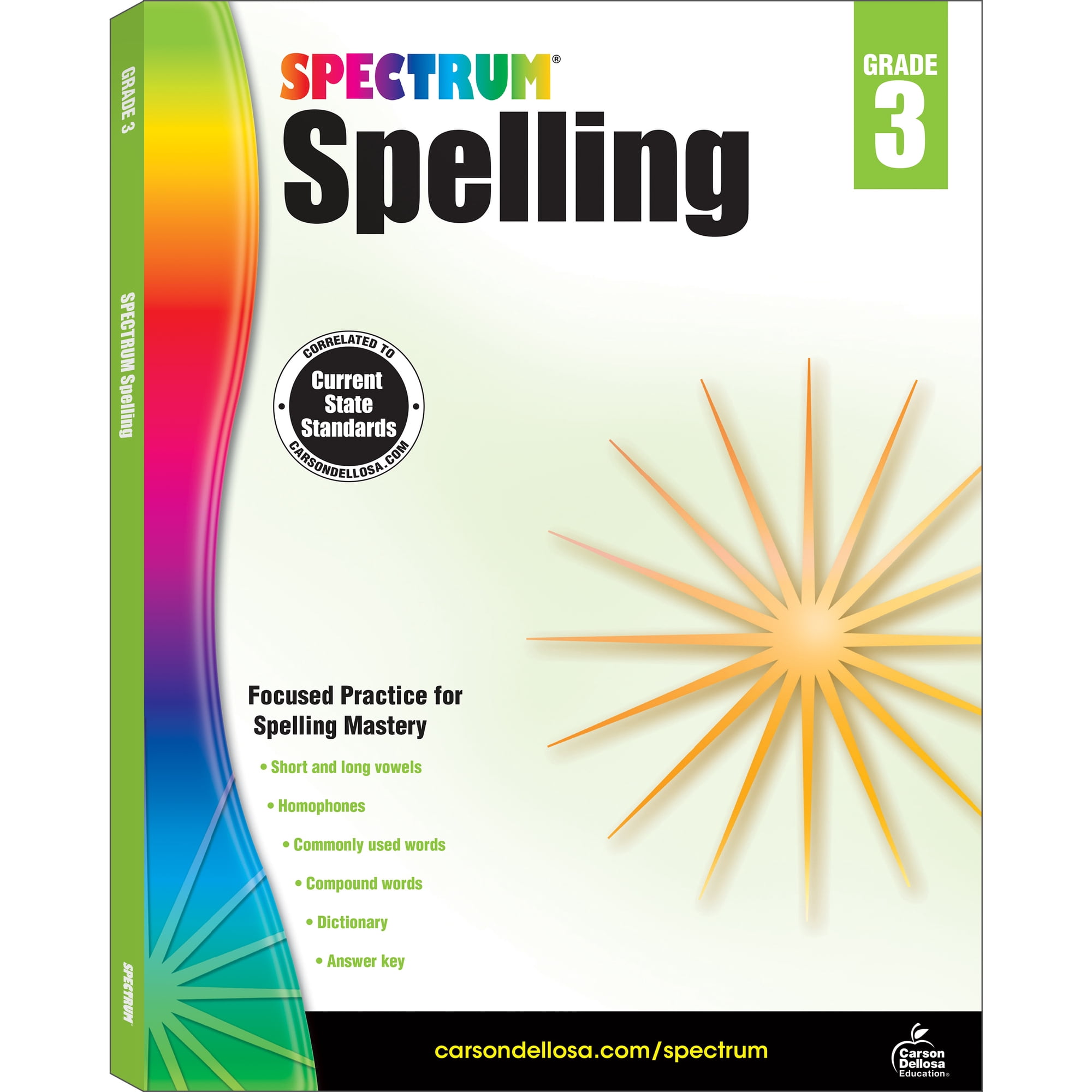 Spectrum Spelling Workbook (192 pages) Grade 3