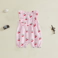 thumbnail image 2 of NOLDARES Infant Toddler Baby Girl Summer Clothes Short Sleeve Romper Jumpsuit Dress One Piece Bodysuit Summer Outfit(Light Pink,6-12 Months), 2 of 6