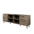thumbnail image 4 of paproos Espresso Finish TV Stand for 80 Inch TV, Farmhouse TV stand with Ample Storage Space, TV Cabinet for Living Room, 4 of 11