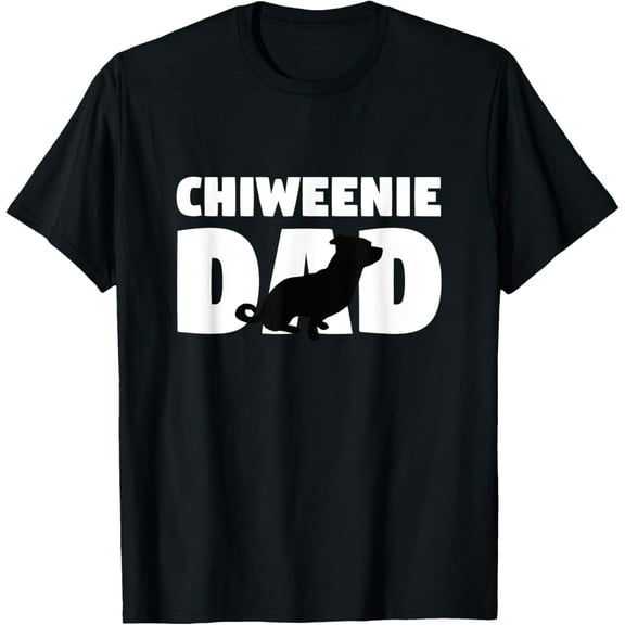 Playful Comfort Tee - Chiweenie Dad T-Shirt Chiweenie Gift Father Dog Dad Tee T-Shirt