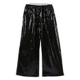 thumbnail image 2 of Huanglei Children's Glitter Sequin Dance Trousers Boys Girls Shiny Hop Trousers Jazz Dancewear Carnival Party Dance Wear Girls Wide Leg Pants, 2 of 5