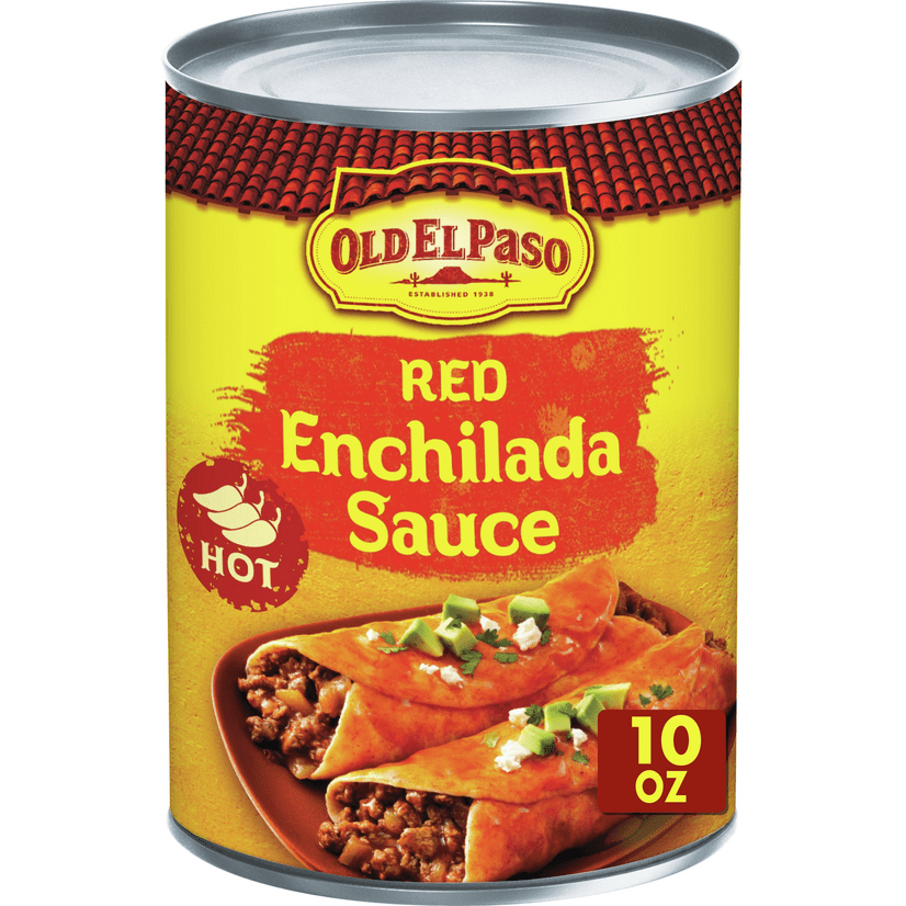 Old El Paso Enchilada Sauce, Hot, Red, 10 oz