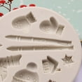 thumbnail image 3 of Gymnture Christmas Silicone Mold Xmas DIY Cake Tray Snowflake Santa Claus Hat Glove Tool, 3 of 10