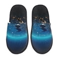 thumbnail image 1 of Balery Planet Earth Pantuflas de Casa de Felpa Silenciosas con Diseño Estampado, Zapatillas Cómodas Antideslizantes de Algodón para Interior-Medium, 1 of 8