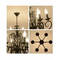 thumbnail image 2 of Lamparas Xtellar De Colgantes Techo Vintage Para Sala Recamara 6 Luces Color Negro, 2 of 5