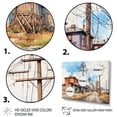 thumbnail image 3 of Designart "Power Lines Power euphony II" Power Lines Floater Framed Wall Art Print, 3 of 7