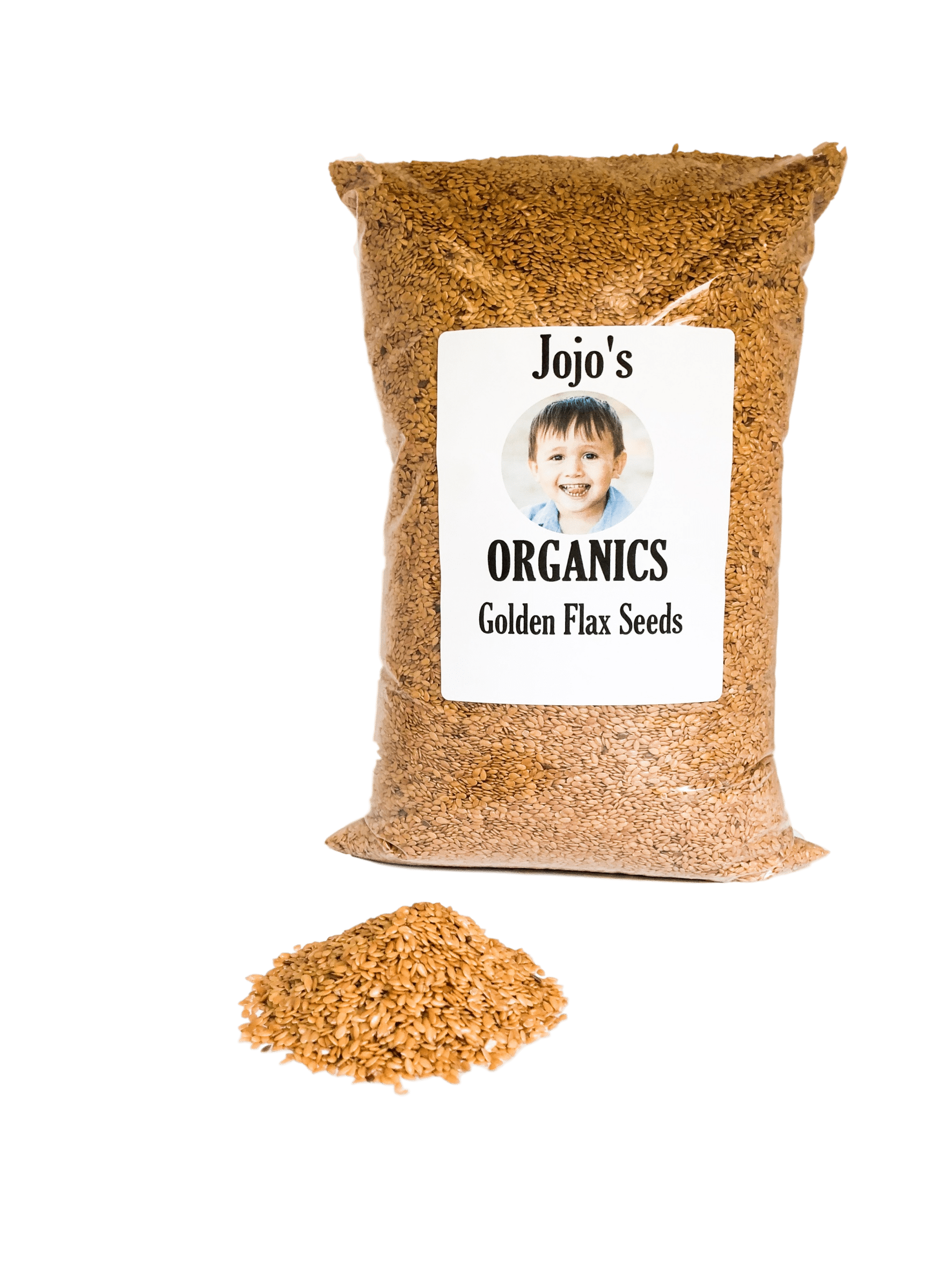 Jojo's Organics NonGMO Golden Flax Seed Bulk 5 lbs Excellent Source of