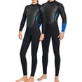 thumbnail image 4 of Soidarity Traje de buceo Cálido Neopreno Buena elasticidad Manga larga Estilo de una pieza Trajes de baño Fuerte Protección solar Traje de neopreno Deportes acuáticos Mujer Negro XXL Soidarity OD020696-12, 4 of 6