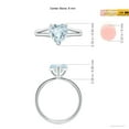thumbnail image 4 of Angara Natural 1.4 Ct. Aquamarine Solitaire Ring in 14K White Gold for Women (Ring Size: 10.5), 4 of 9