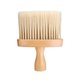 thumbnail image 1 of Cepillo plumero para el cuello con cerdas de fibra suave y mango ergonómico de madera para cortes de pelo., 1 of 5