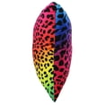 thumbnail image 2 of Everything Comfy Leopard Print Decorative Throw Pillow, 16x16 Inch, Rainbow Gradient/Black,, 2 of 4