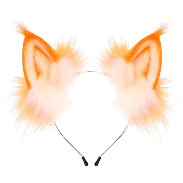 Gorro de orejas de gato y lobo hecho a mano, para cosplay, fiestas y disfraces, accesorio de cabeza adorable para fiestas