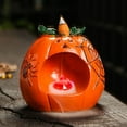 thumbnail image 4 of Halloween Themed Decoration Exquisite Resin Pumpkin Reverse Flow Aroma Diffuser Ornament with LED Lights Creating A Warm and Mystical Festival Atmosphere, 4 of 4