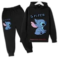 thumbnail image 2 of Conjunto de 2 piezas de ropa con capucha de punto para niños, sudadera informal de manga larga para niñas y pantalones, conjuntos para ropa de bebé niño, 2 of 5