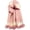 Pink, variant on Girls Knit Scarf Colorful Warm Scarves Soft Striped Wraps with Pom 3-12