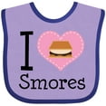 thumbnail image 3 of Inktastic I Love Smores Girls Baby Bib, 3 of 4