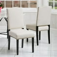 thumbnail image 2 of Noble House Brunello Beige Fabric Dining Chairs (Set of 2), 2 of 5