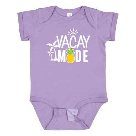 

Inktastic Vacay Mode with Palm Trees Sun and Pineapple Gift Baby Boy or Baby Girl Bodysuit