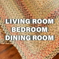 thumbnail image 3 of Homespice Kingston Jute Brown 6x9' Braided Rug for Living Room, Bedroom Rug and Dining Room. Pet Friendly. Decor Styles- Farmhouse Rug, Rustic, Vintage, Cottage, Primitive, Country, Boho Rug, 3 of 9