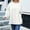 White, variant on JYLFC Ladies Plus Size Sweatshirt Crewneck Side Split Fleece Fall Fashion Long Sleeve Shirts Khaki 3XL
