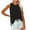 Black, variant on USSUMA Workout Tops for Women Womens Tank Tops Sleeveless Round Neck Loose Fit Casual Leisure Blouse Comfortable T-Shirt Camping Black Polyester Online Shopping Tank Top for Women Xxl