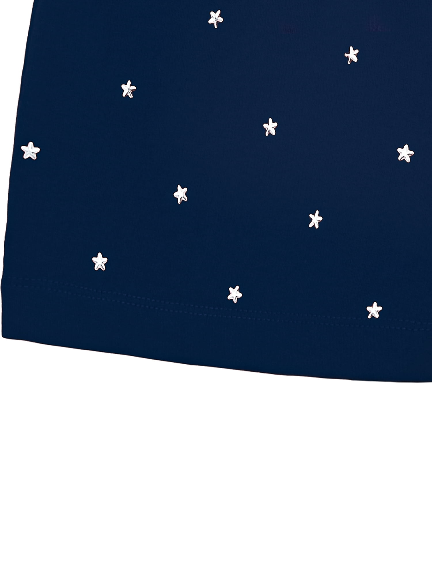 Way To Celebrate Girls Patriotic Americana Short with Studs, sizes 4-18