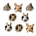 thumbnail image 4 of Easter Bunny 3D Wall Decal Sticker, 12*10Cm Self-Adhesive Rabbit Wall Decor For Room, 3D Wall Sticker For Bedroom Living Room Decoration, Easter Wall Art For Home Office Teens, 4 of 6