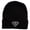 Light Grey, variant on Diamond Embroidered Cuff Long Black Beanie - Tan OSFM