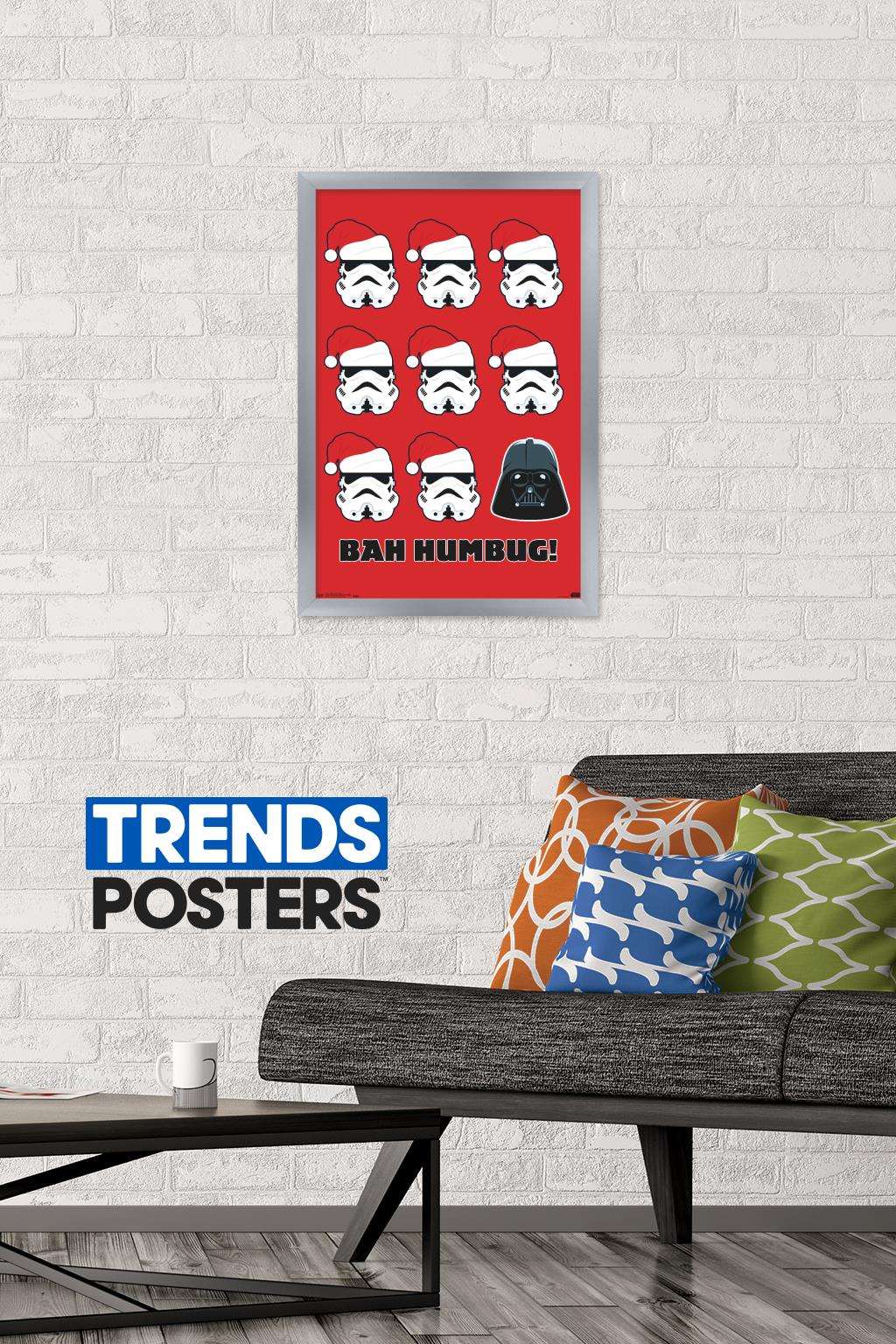 Star Wars: Saga - Bah Humbug Wall Poster, 14.725" x 22.375", Framed