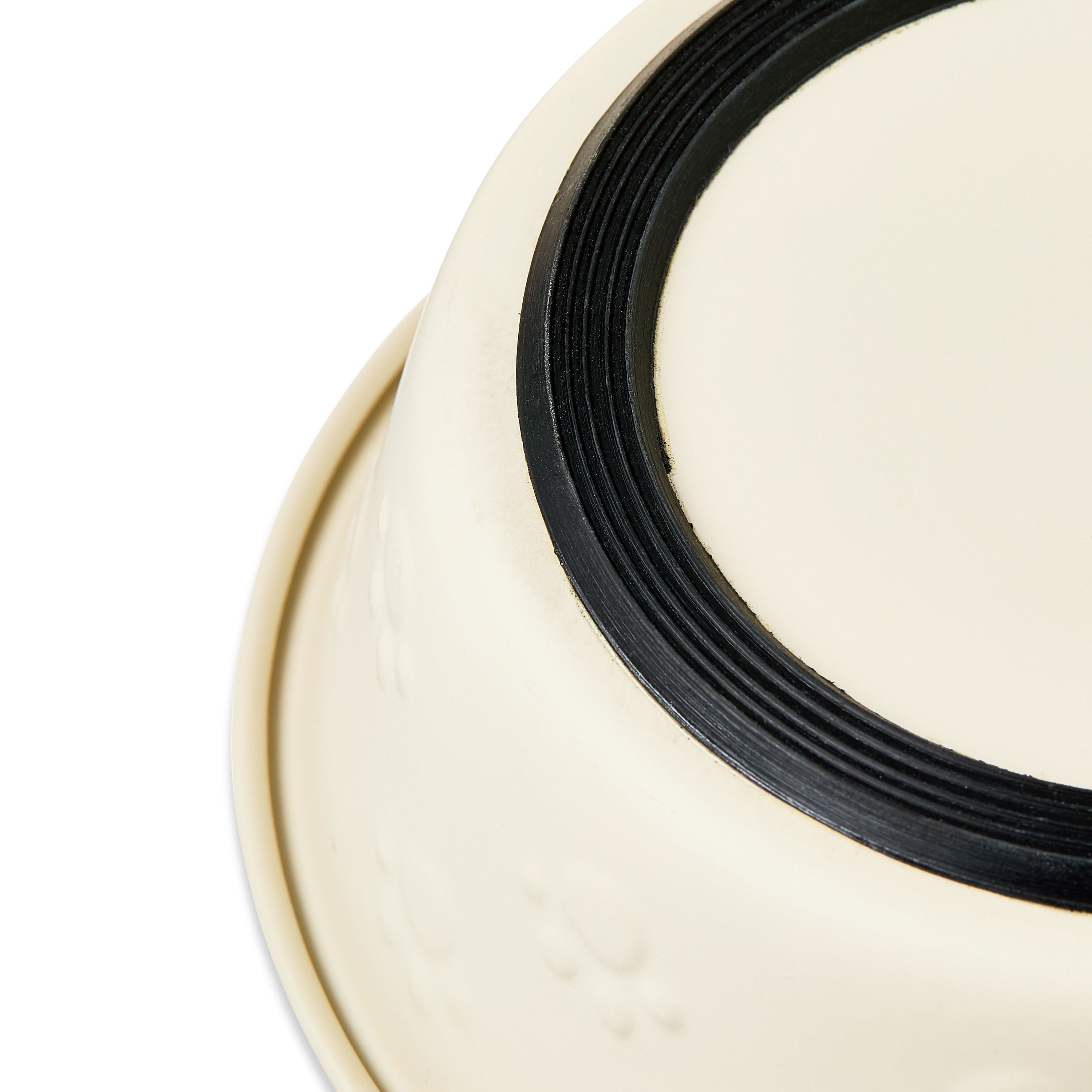 Vibrant Life Small Stainless Steel Embossed Dog Bowl, White Paws