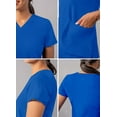 thumbnail image 4 of Adar Addition Scrubs For Women - Modern V-Neck Scrub Top, 4 of 8