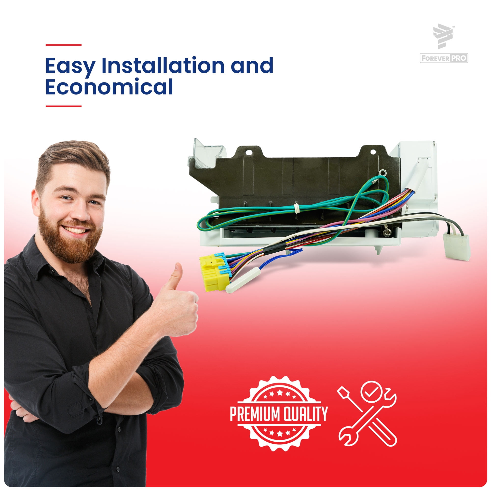 ForeverPRO AEQ73130004 Ice Maker Assemblykit for LG Appliance PS10063167