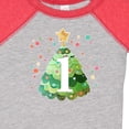 thumbnail image 4 of Inktastic 1st Birthday Green Christmas Tree with Yellow Star Boys or Girls Baby Bodysuit, 4 of 5
