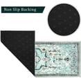 thumbnail image 6 of Boho Kitchen Rug, Teal Kitchen Rugs Farmhouse Style, Bohemian Rug, Kitchen Rugs and Mats Non-Skid Washable, Farmhouse Rugs for Kitchen Floor, Boho Kitchen Decor Accessories, Boho Kitchen Mat Set of 2, 6 of 6