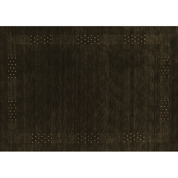 Ahgly Company Indoor Rectangle Abstract Brown Contemporary Area Rugs, 8' x 10'