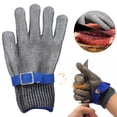 thumbnail image 2 of Cut Resistant Gloves, Grade A9 Stainless Steel Wire Mesh Gloves for Kitchen Meat Cutting And Fish Fillet, 316 Stainless Protection, 1 Glove, 2 of 9
