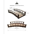 thumbnail image 6 of SamsGazebos 6 Foot Japanese Garden Bridge, Brown, 6 of 9