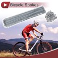 thumbnail image 2 of 72 Set de Radios de Bicicleta 14G 310mm Radios de Rueda de Bicicleta Acero al Carbono Galvanizado Tono Plateado, 2 of 7