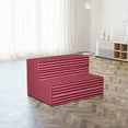thumbnail image 4 of Pink Foldable Mattress, Modern Feminine Zigzag, 74.8" x 35.4", Burgundy Ruby Coral, by Ambesonne, 4 of 6