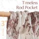 thumbnail image 5 of Cortina de Valance Jinchan Floral de Lino 45 cm Rojo sobre Beige, 5 of 8