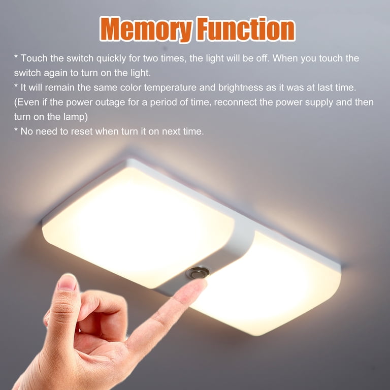 2X 108 LED Interior Light Strip Bar Car Van Bus Caravan ON/OFF Switch